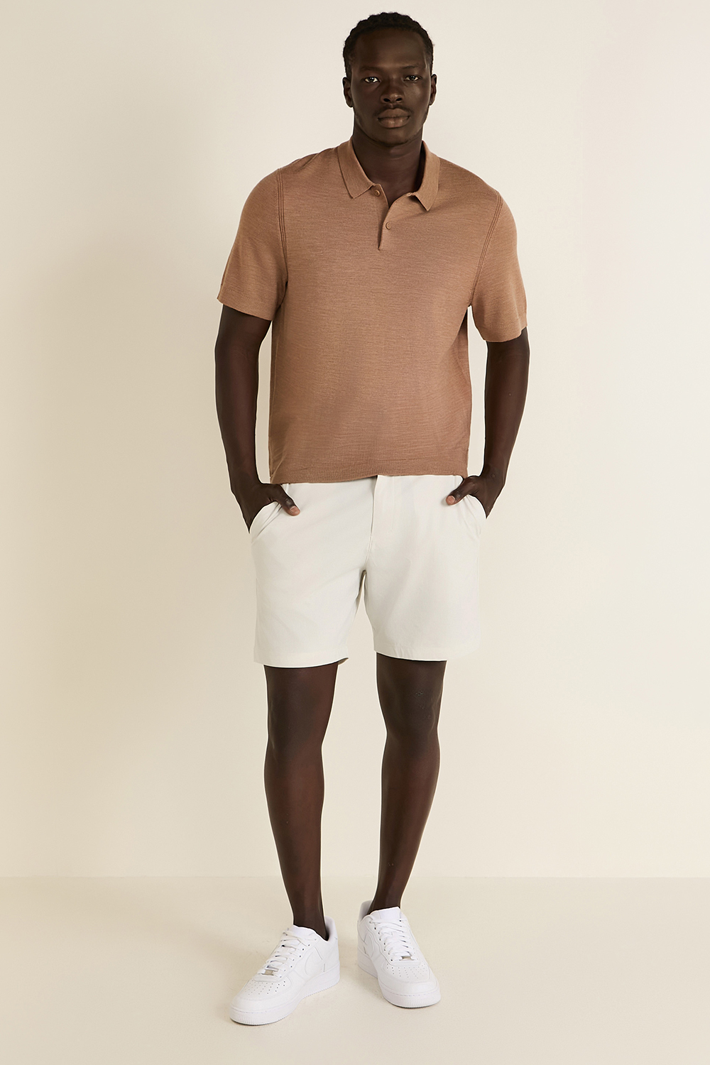 New Venture Short-Sleeve Knit Polo Shirt